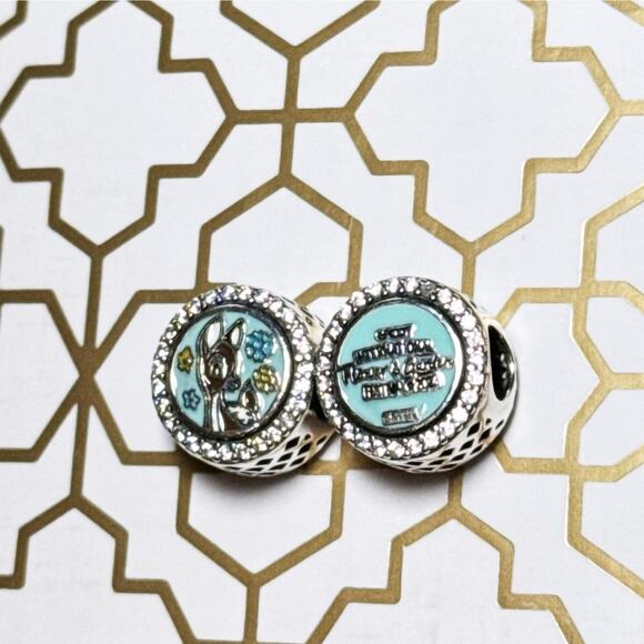 SET 2 Pandora Disney Epcot Snow White Flower & Garden Festival Charms S925 ALE - Picture 8 of 16